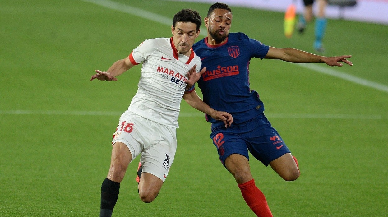 Navas, durante el Sevilla - Atlético