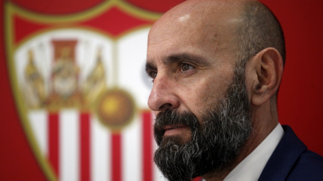 Monchi, durante un acto del Sevilla FC