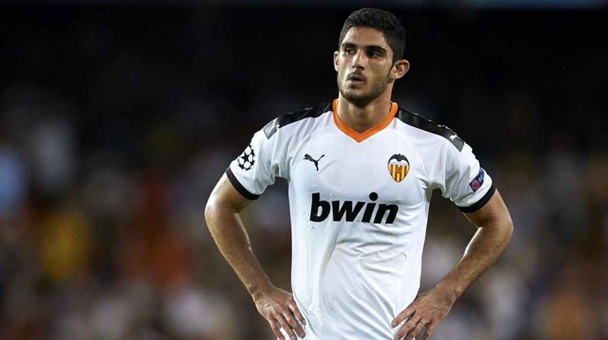 Gonçalo Guedes, en un partido con el Valencia