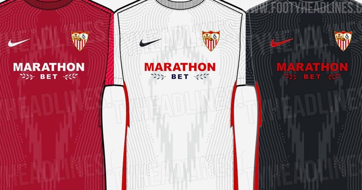 Asi es el boceto de las posibles nuevas camisetas del Sevilla para la campana 21 22