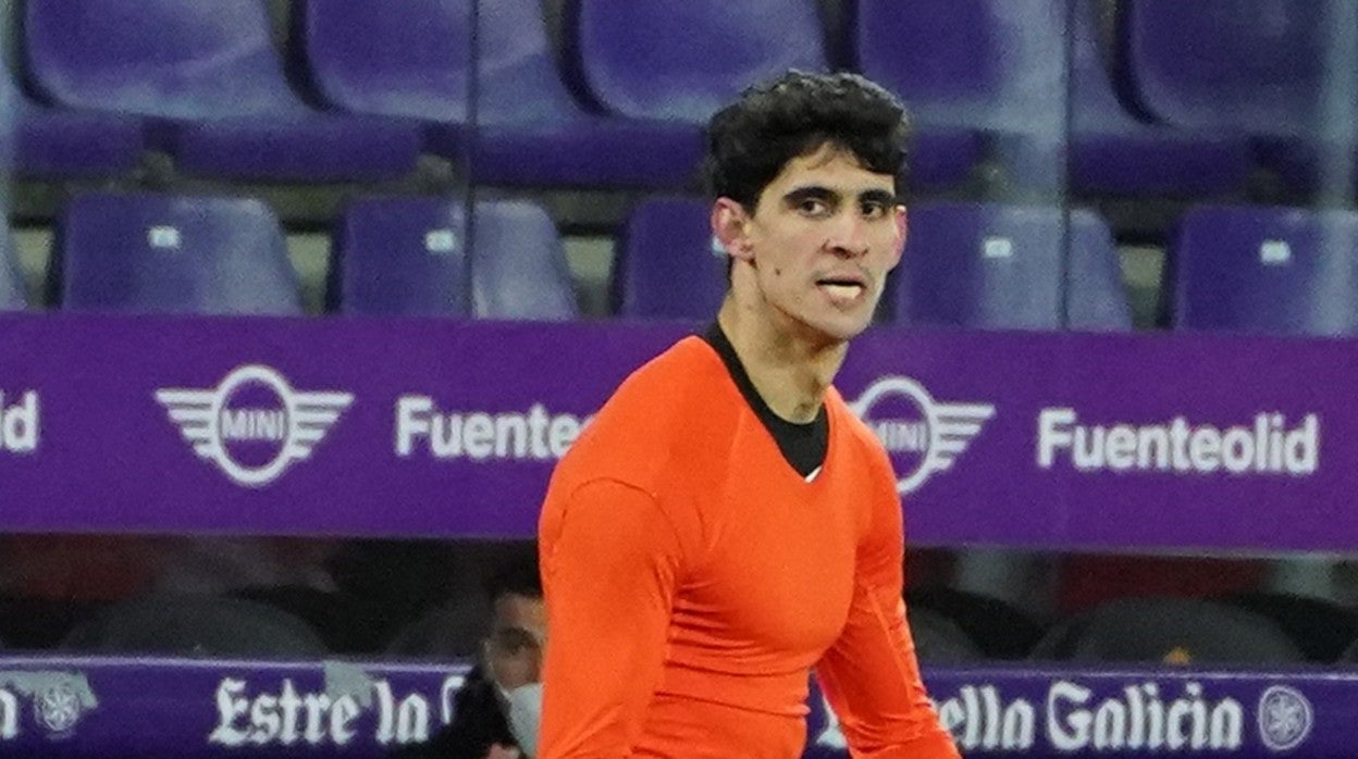 Bono celebra su gol en Valladolid la pasada campaña