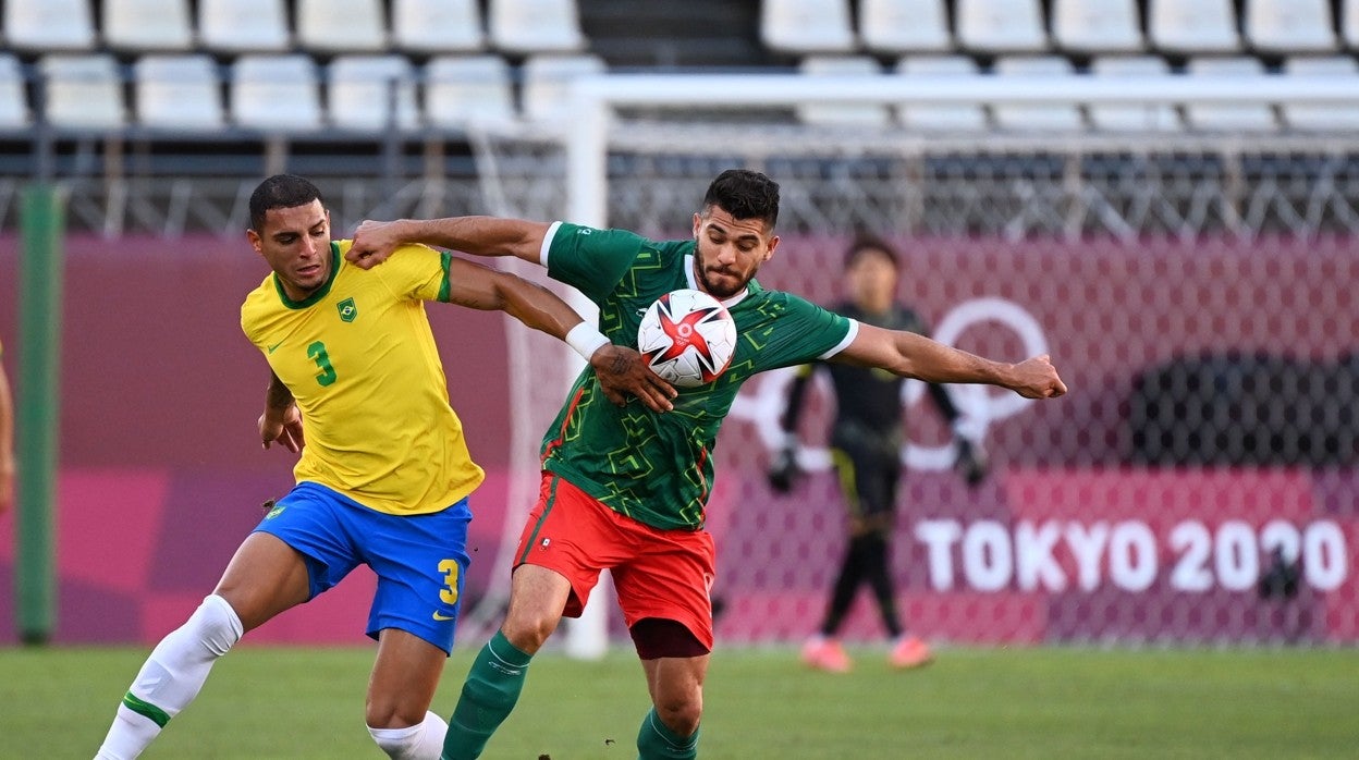 Diego Carlos, durante la semifinal olímpica ante México