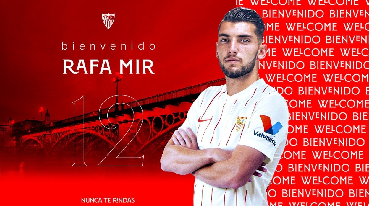 Oficial: Rafa Mir, jugador del Sevilla FC hasta 2027