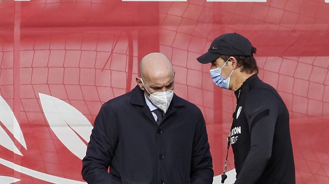 Monchi, con Lopetegui