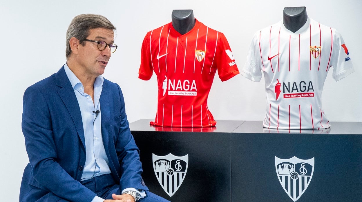 Jorge Paradela, en un momento de su entrevista con ABC