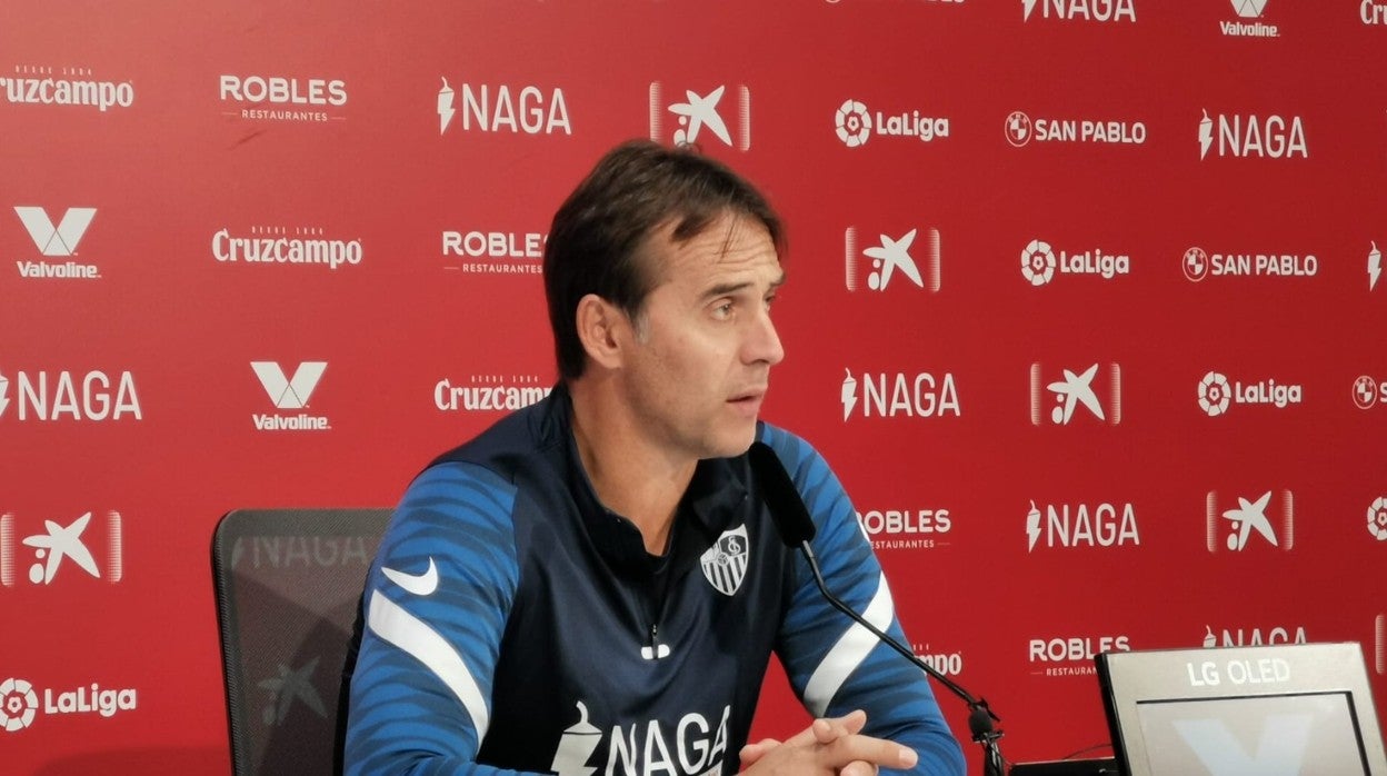Lopetegui, en la rueda de prensa previa al choque contra el Alavés