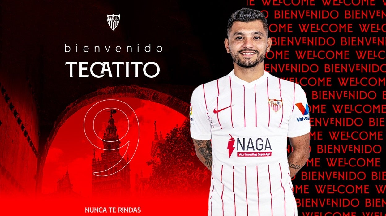 Jesús 'Tecatito' Corona se ha convertido en nuevo jugador del Sevilla FC hasta junio de 2026