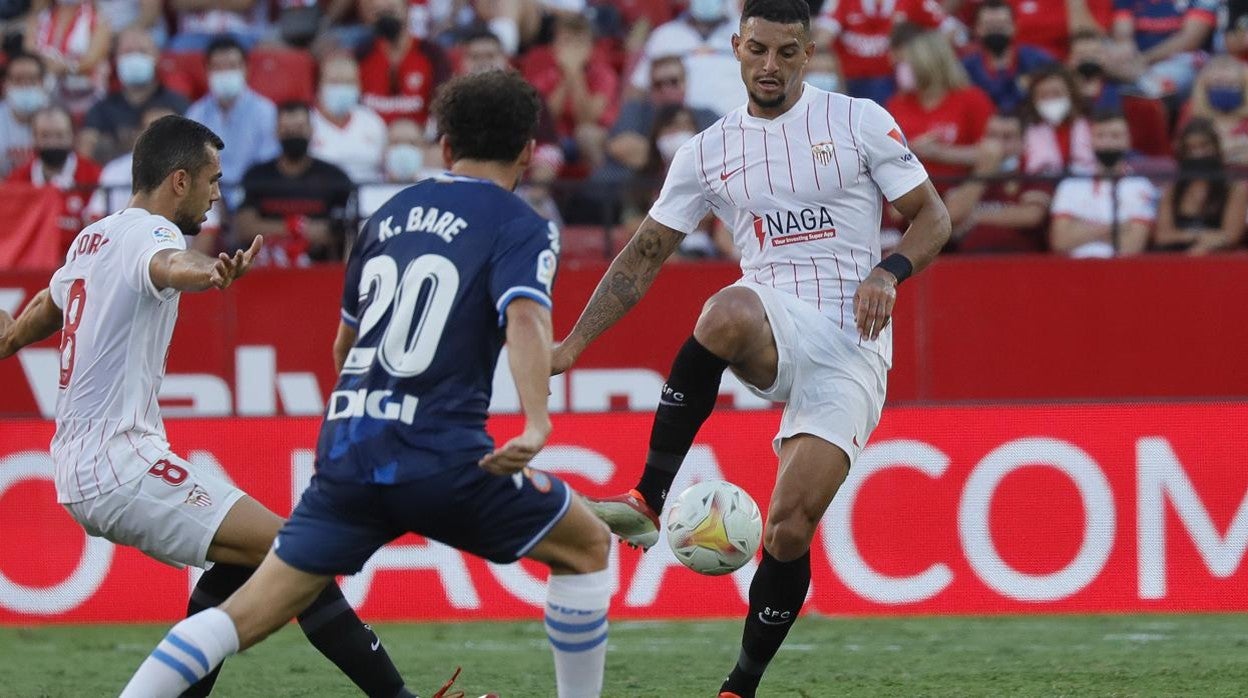 Una jugada del último Sevilla - Espanyol