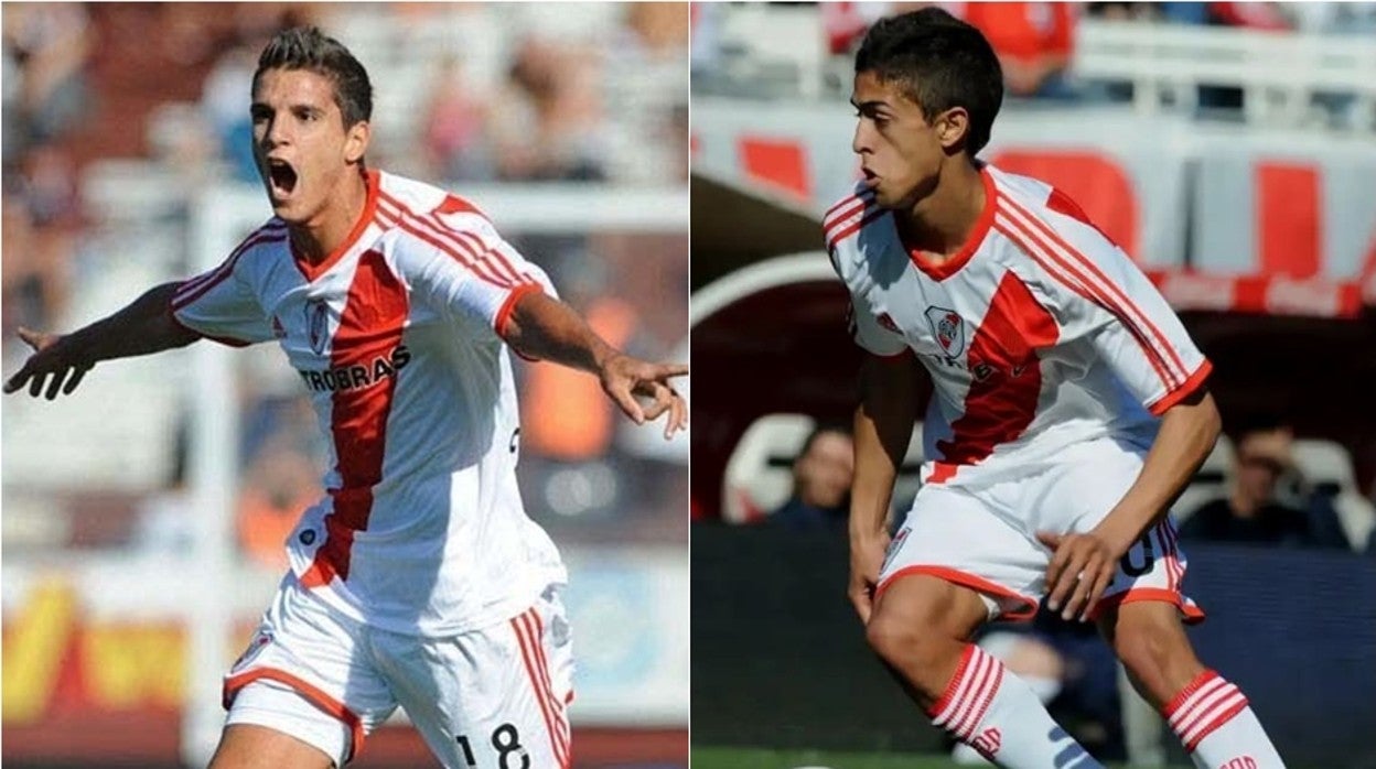 Erik Lamela y Manuel Lanzini fueron dos de los jugadores más prolíficos de la cantera de River Plate a principios de la década pasada