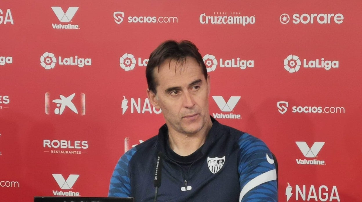 Julen Lopetegui, en rueda de prensa