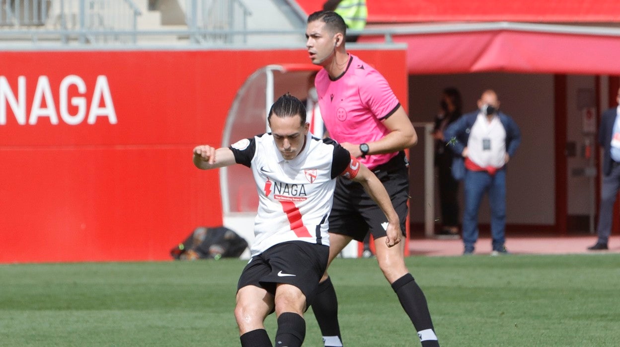 Luismi Cruz, en un partido del Sevilla Atlético