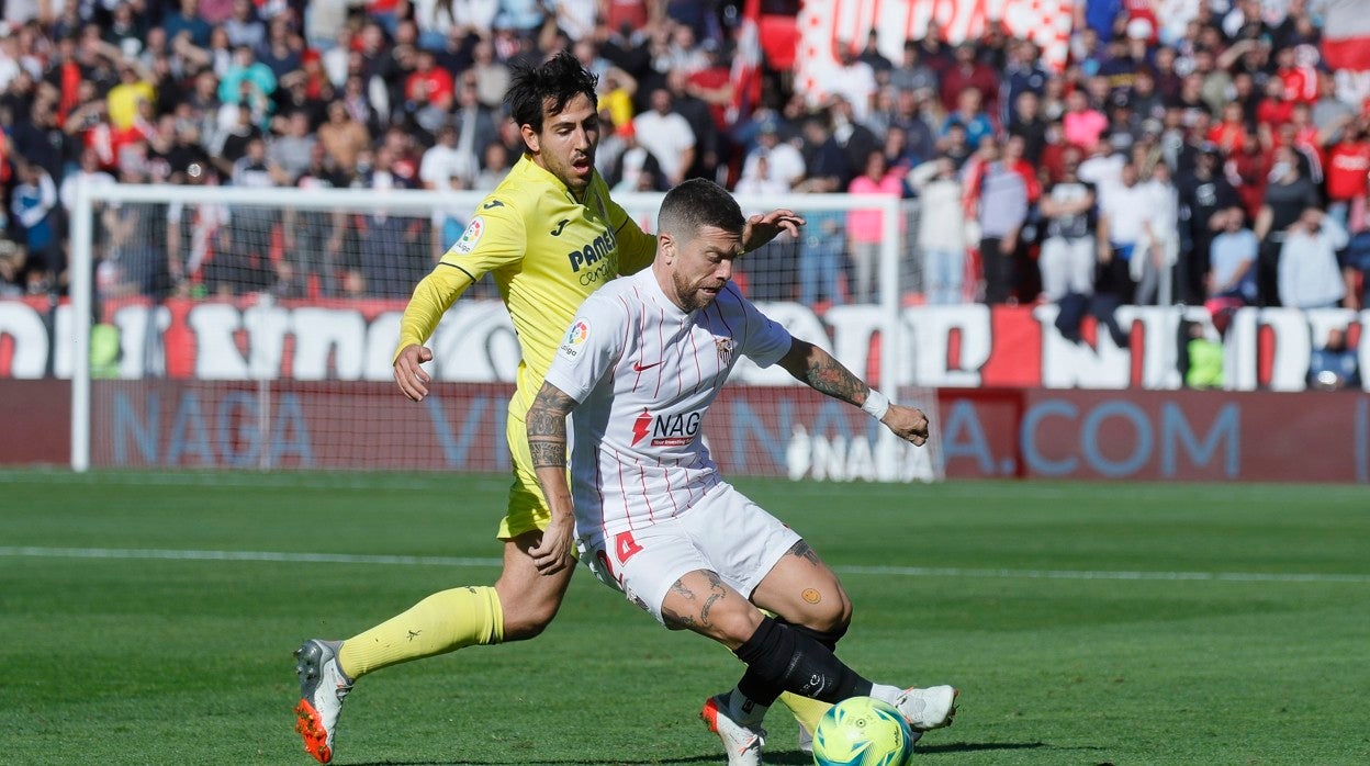 Un lance del Sevilla - Villarreal de esta temporada en el Sánchez-Pizjuán