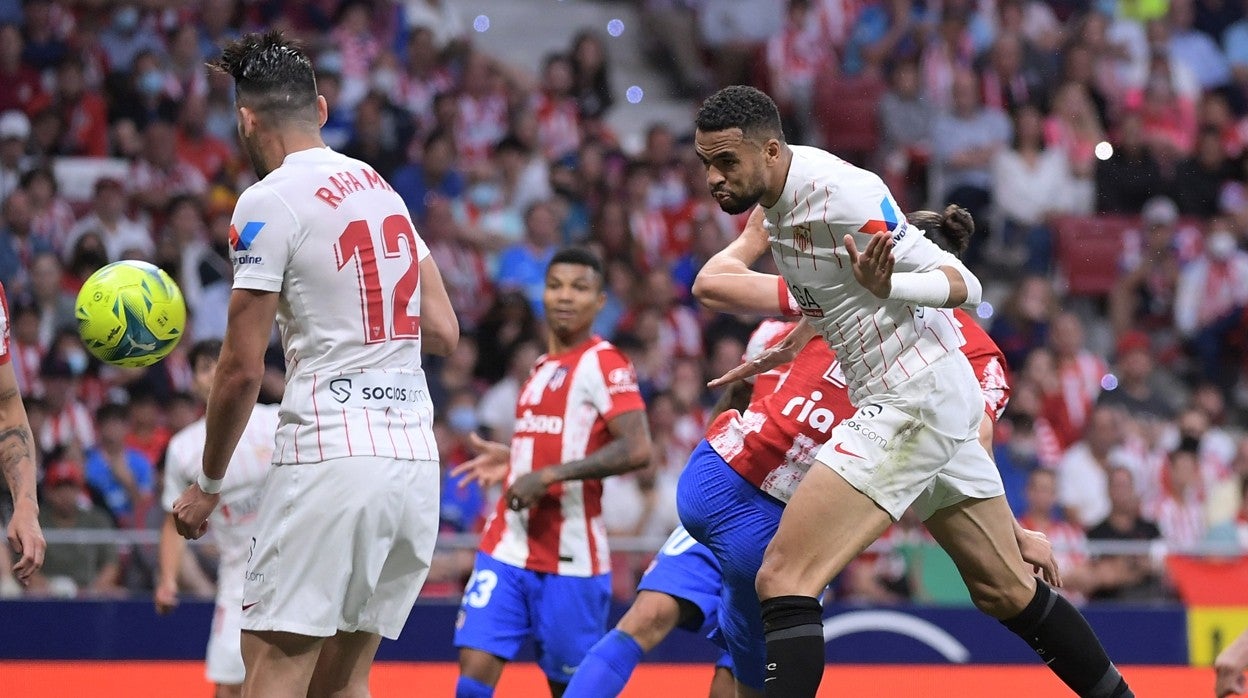 En-Nesyri, en la jugada del gol en el Wanda Metropolitano