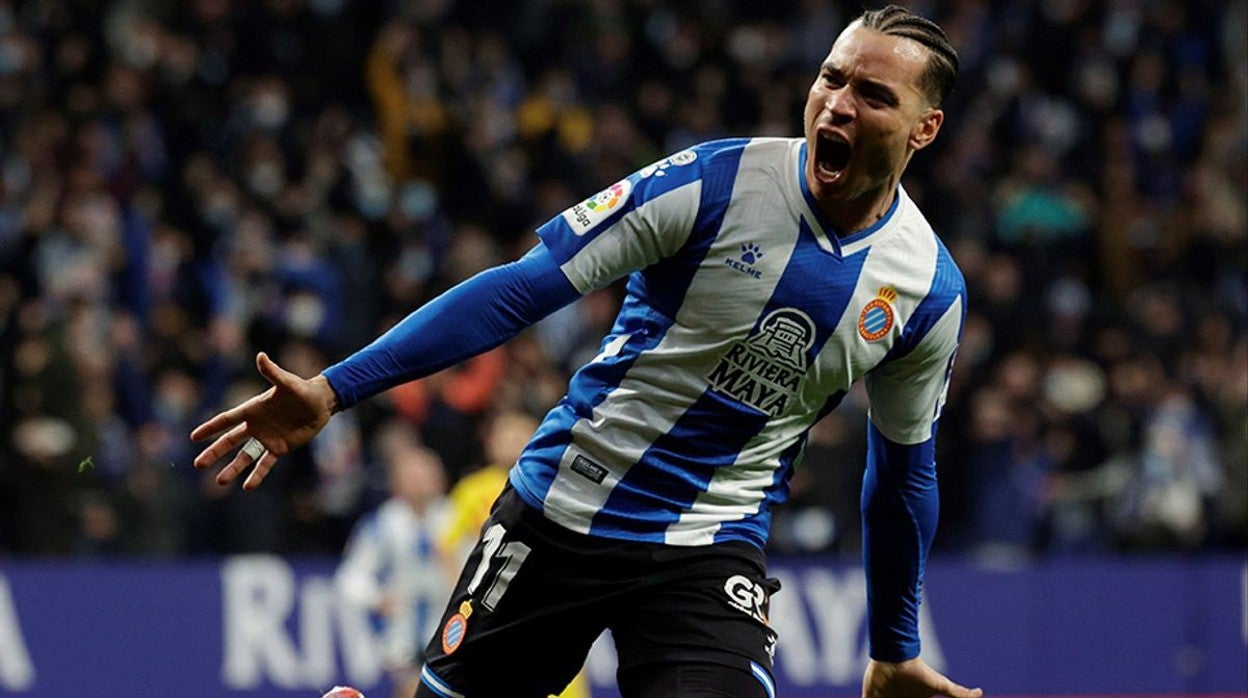 RDT celebra un gol con el Espanyol