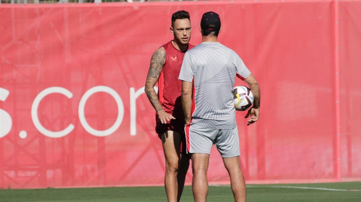 Lopetegui con Ocampos