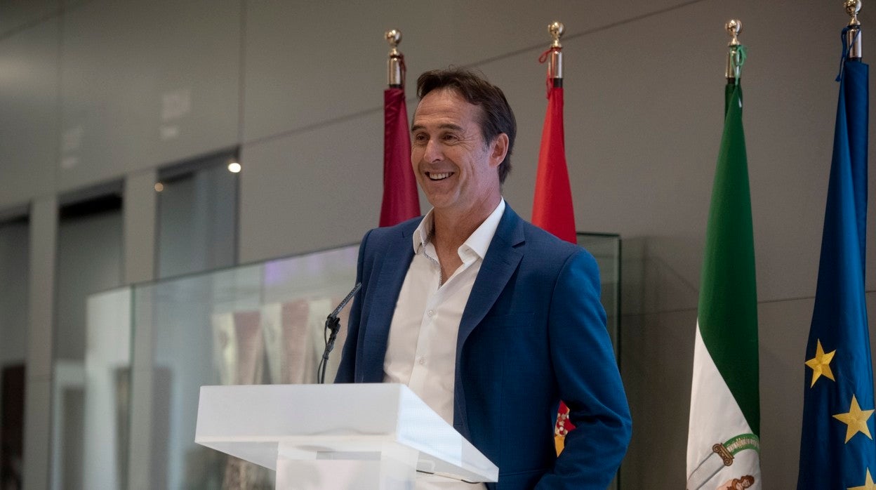 Julen Lopetegui, en su despedida como entrenador del Sevilla FC