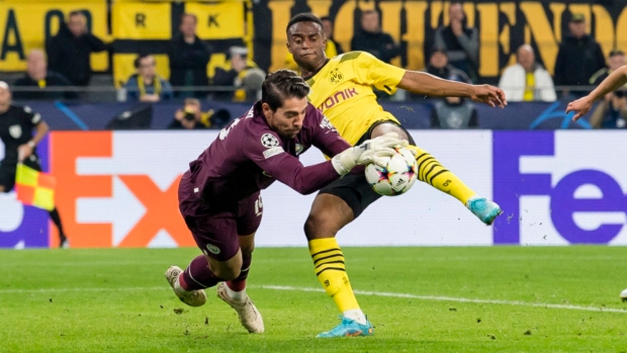 Lance en el encuentro que ha tenido lugar este martes en el estadio del Borussia