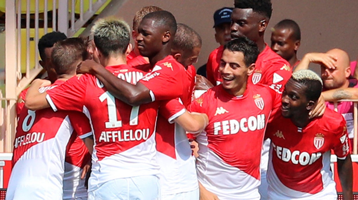 Ben Yedder celebra un gol del cuadro francés