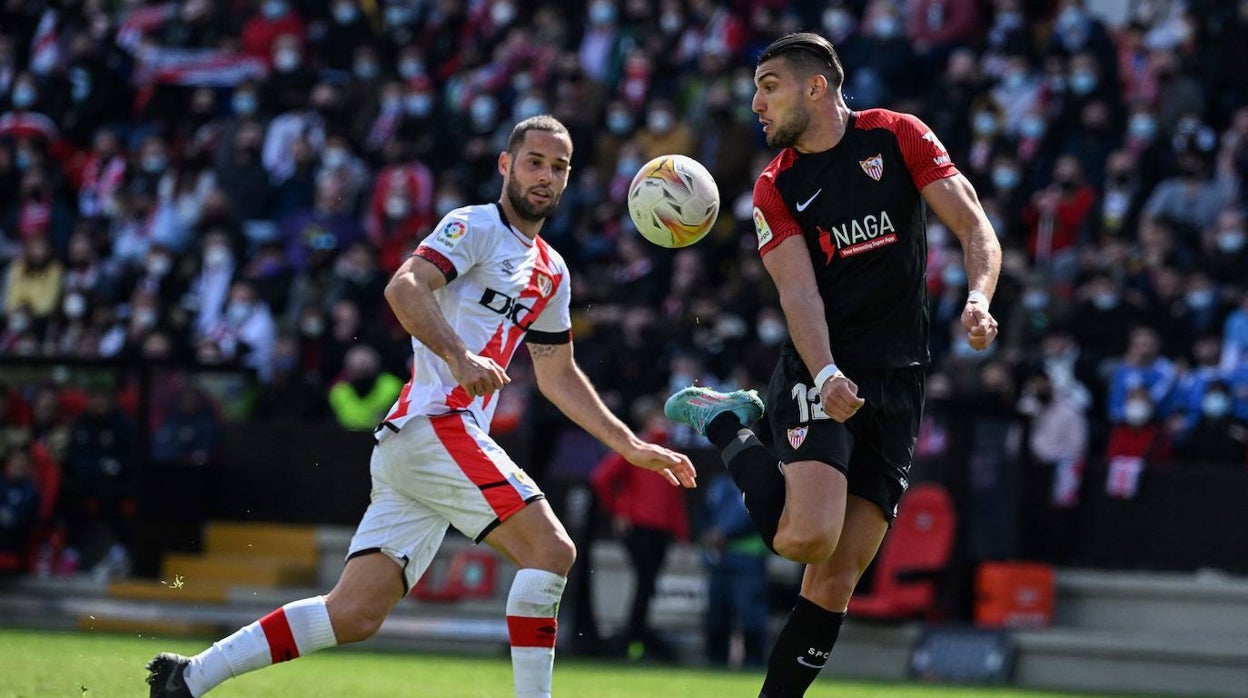 Un lance del Rayo Vallecano - Sevilla de la pasada temporada