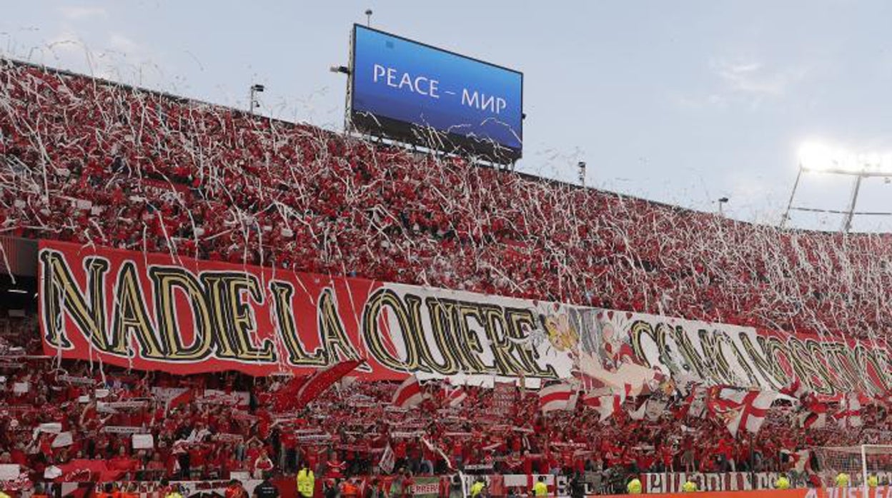 La afición sevillista, en el Sánchez-Pizjuán