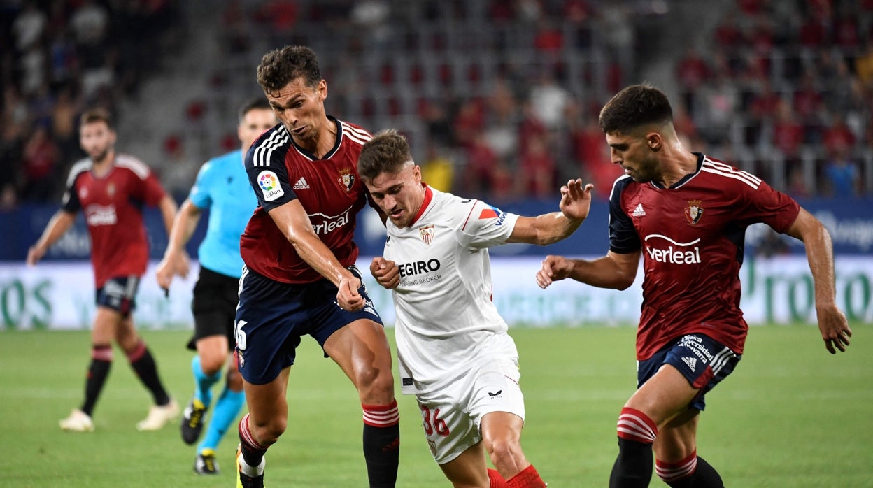 Iván Romero, en el partido ante Osasuna de la primera jornada de la pasada Liga