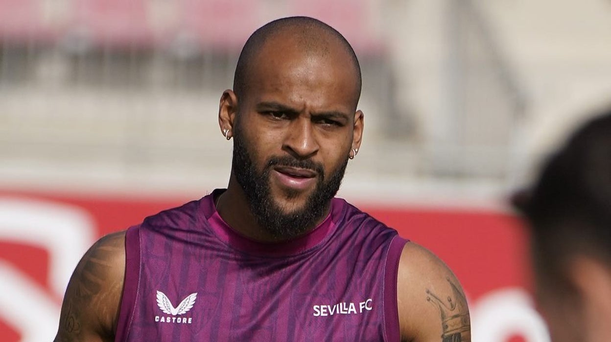 Marcao durante un entrenamiento de esta semana