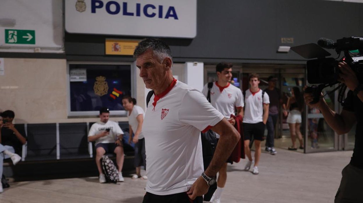 Mendilibar llega al aeropuerto de San Pablo este martes