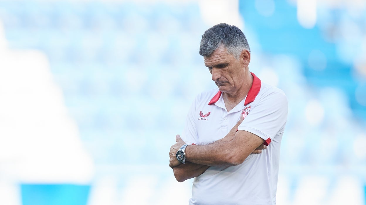 José Luis Mendilibar, en Mendizorroza