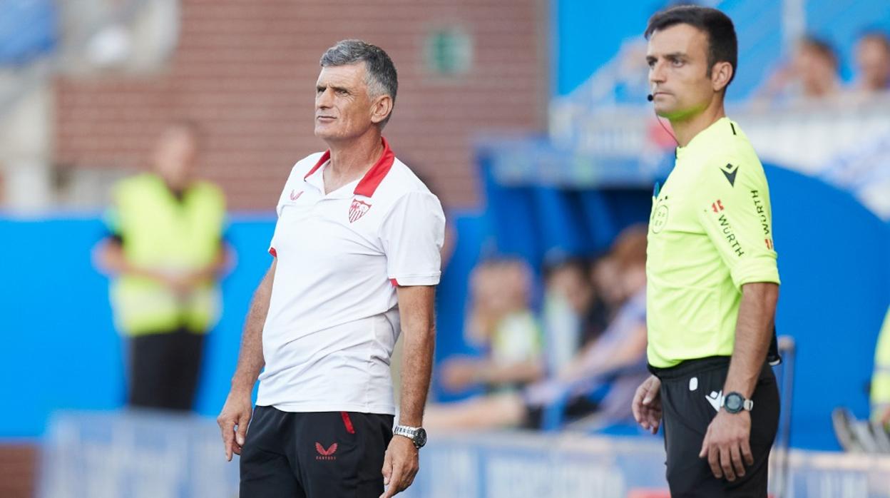 Imagen de José Luis Mendilibar en Mendizorroza