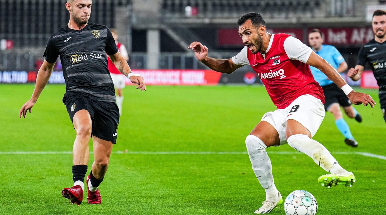 Pavlidis, durante un reciente partido con el AZ Alkmaar