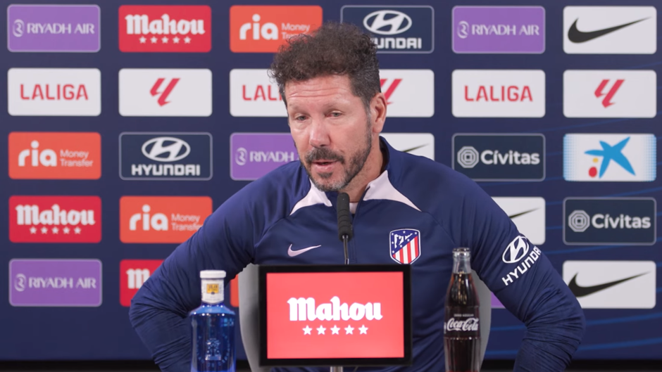 Simeone: «El Sevilla es un equipo duro, fuerte y con un entrenador que tiene una mentalidad muy clara en su juego»