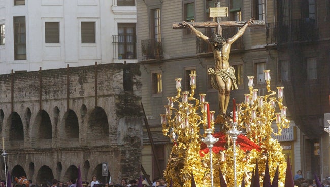El Cristo de la Sangre, de San Benito, en calle Luis Montoto