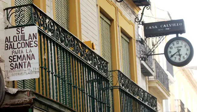 ¿Cuánto cuesta alquilar un balcón en la Semana Santa de Sevilla?