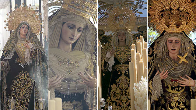 Las diez Vírgenes vestidas de manera más sorprendente en la Semana Santa 2015