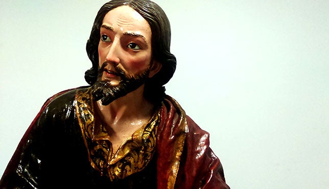 Detalle del rostro tras la restauración