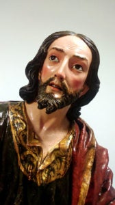 Detalle del rostro tras la restauración