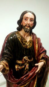 Detalle del busto tras la restauración