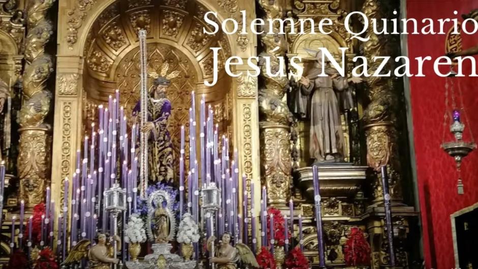 En directo, el primer día de quinario a Jesús Nazareno del Silencio