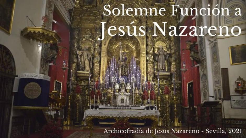 En directo, el quinto día del quinario a Jesús Nazareno del Silencio
