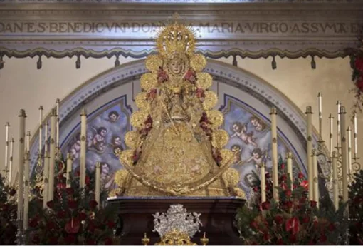 La Virgen del Rocío en la Parroquia de Almonte