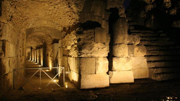 Una zona del conjunto arqueológico de Itálica
