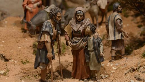 Uno de los belenes más tradicionales en Lora es el que se monta en la Casa de la Virgen