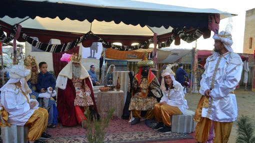 El belén viviente que organiza en el Castillo la hermandad de la Quinta Angustia