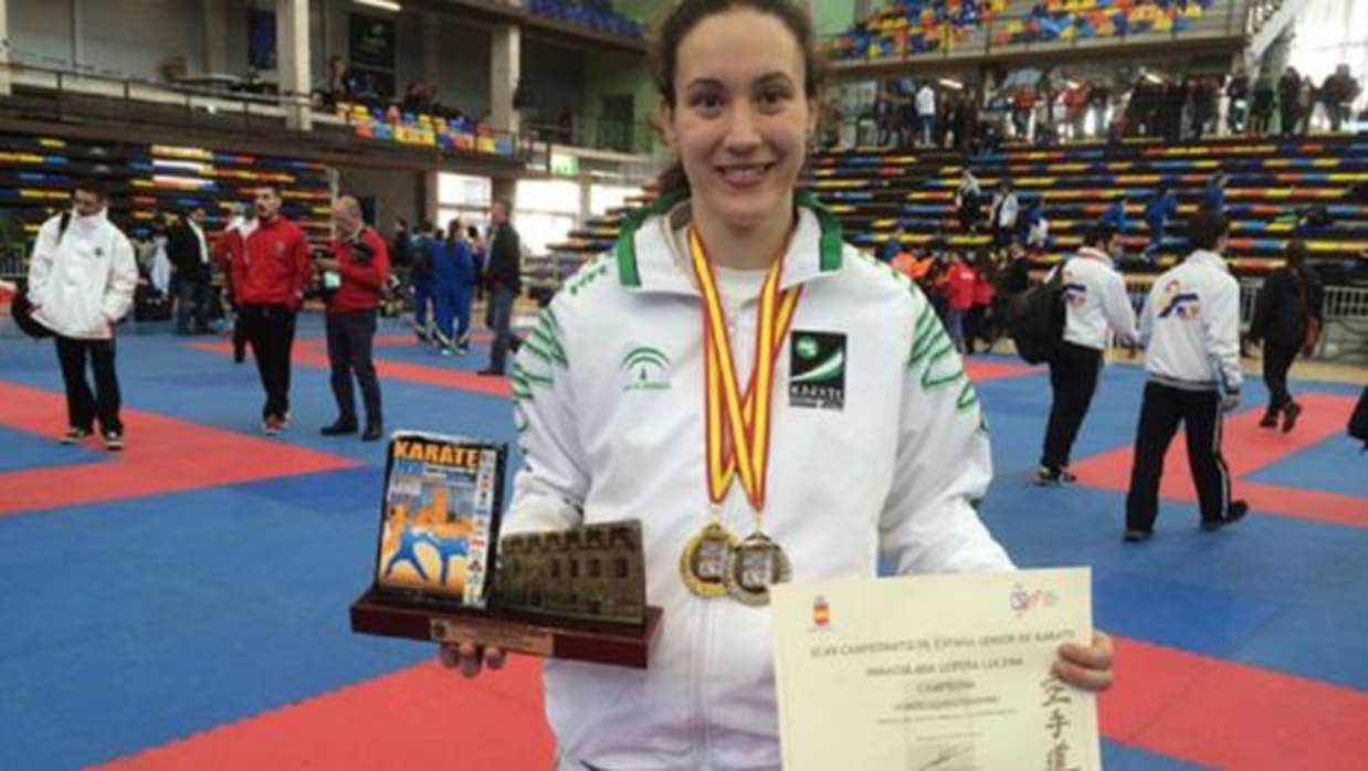 La karateca loreña Inmaculada Lopera acumula un amplio palmarés nacional