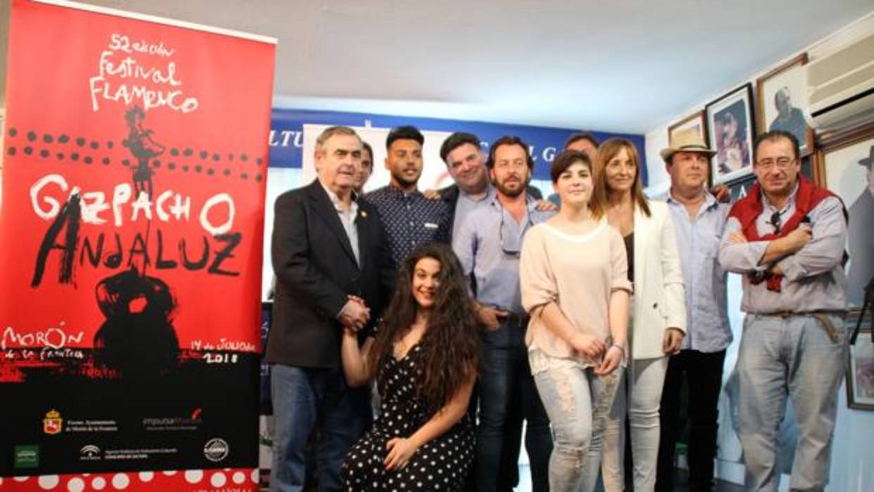 Presentación del festival flamenco «Gazpacho Andaluz», que se celebrará el 14 de julio en Morón