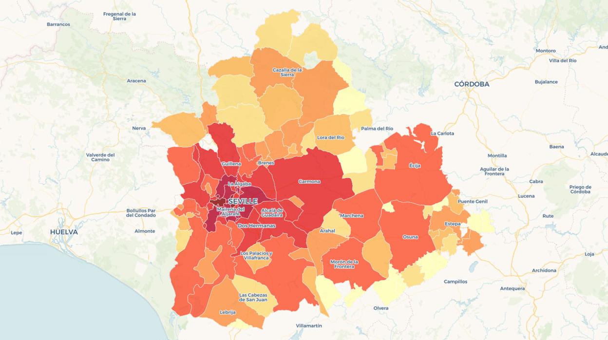Tomares afianza su ventaja como el municipio más rico de Sevilla: sus vecinos ingresan más de 33.600 euros