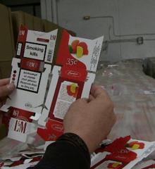 Las cajetillas simulaban primeras marcas