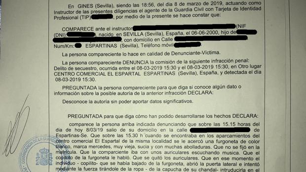 Las imágenes de las cámaras de seguridad desmontan la denuncia de secuestro presentada por una joven