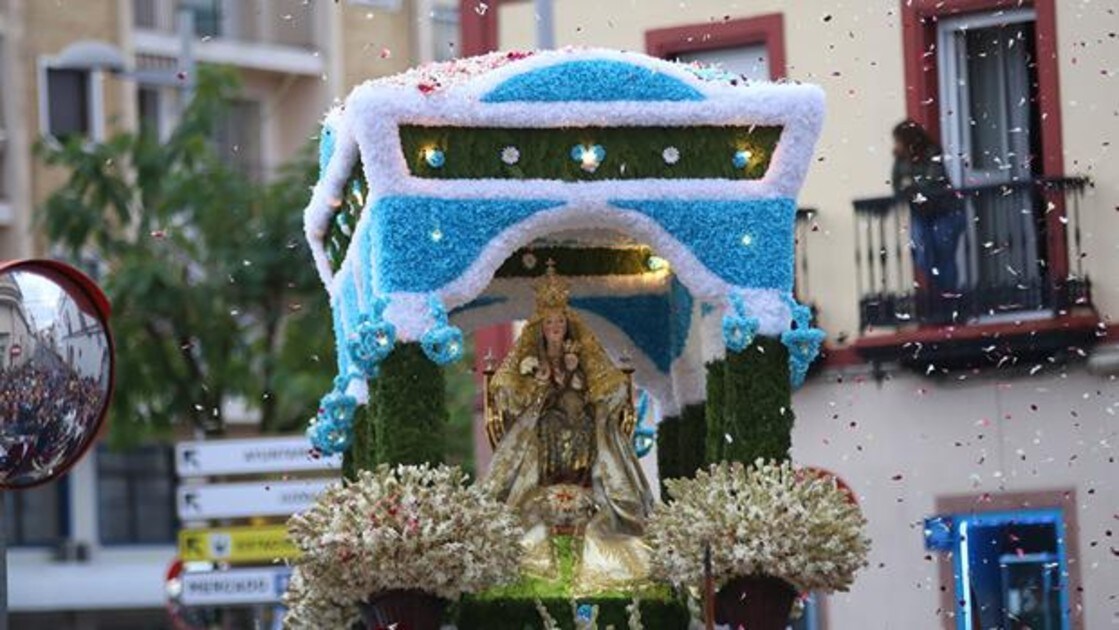 La Virgen de Valme en la romería del pasado año