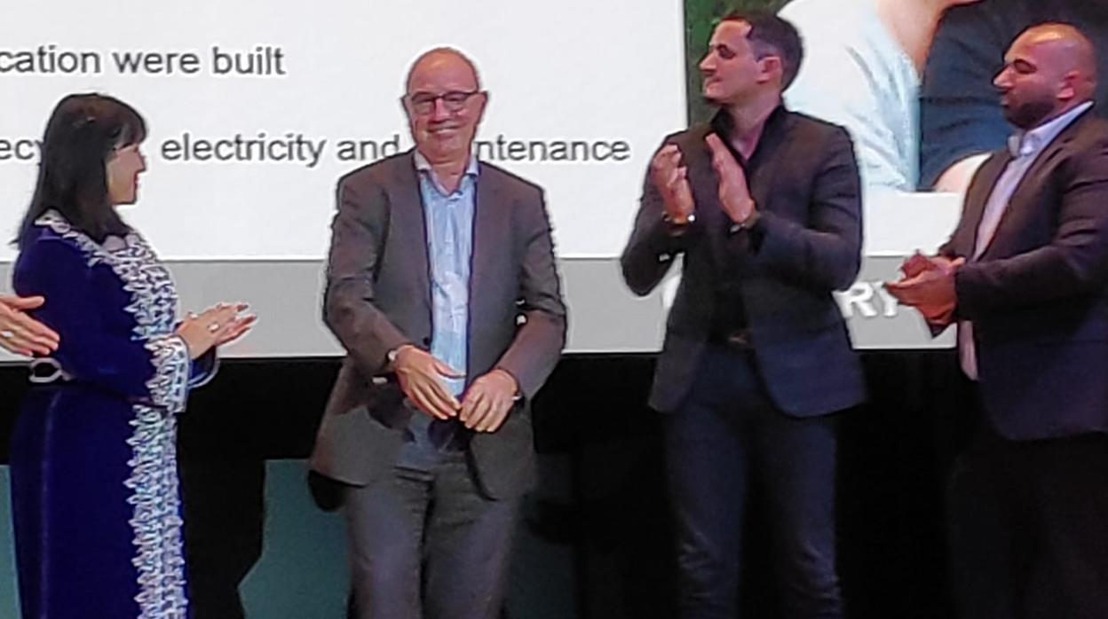 Sobre estas líneas, Dirk Winderickx en la gala a la que acudió como finalista